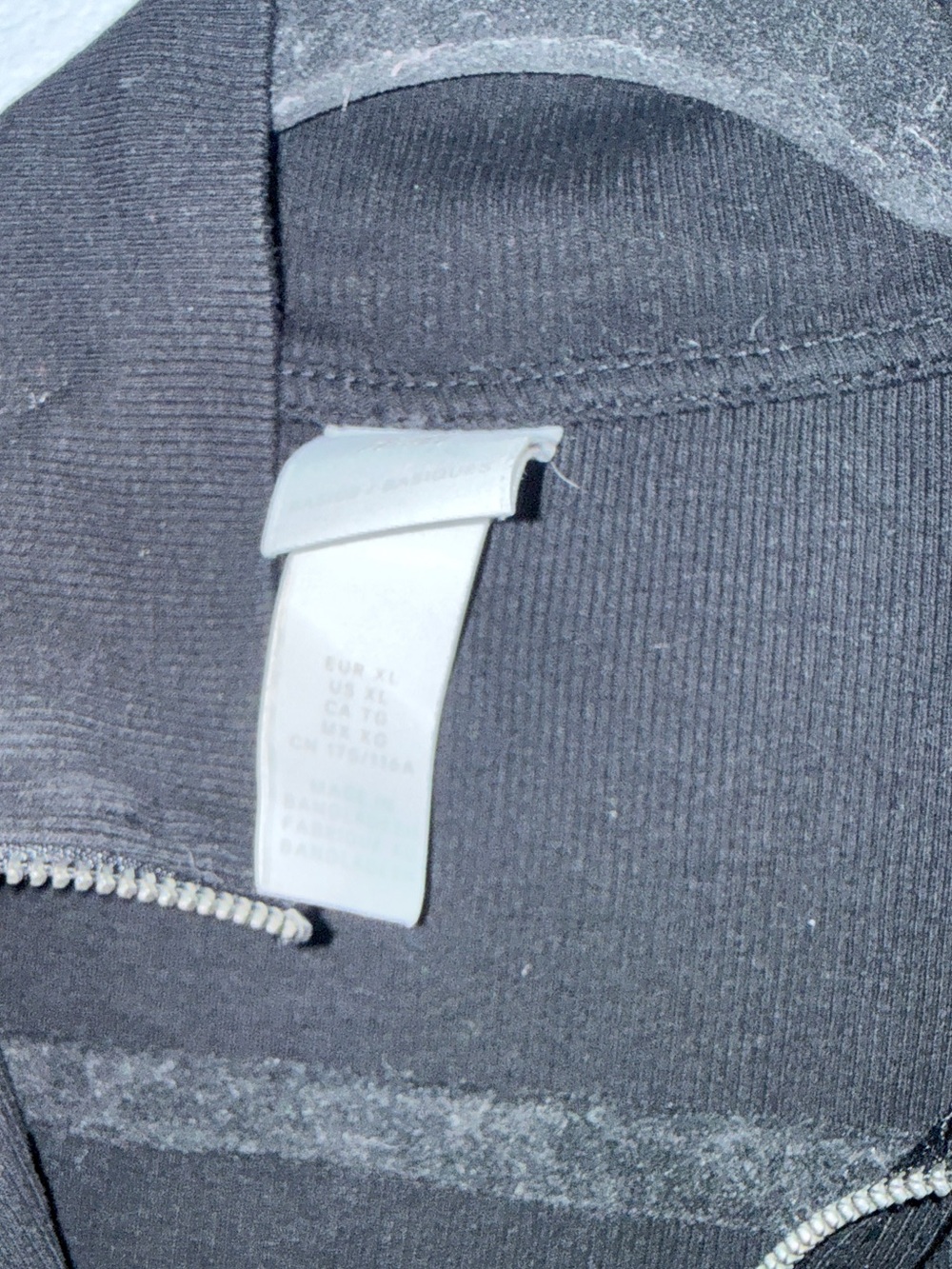 H&M Black Half-Zip Long Sleeve Top - Picture 3 of 5